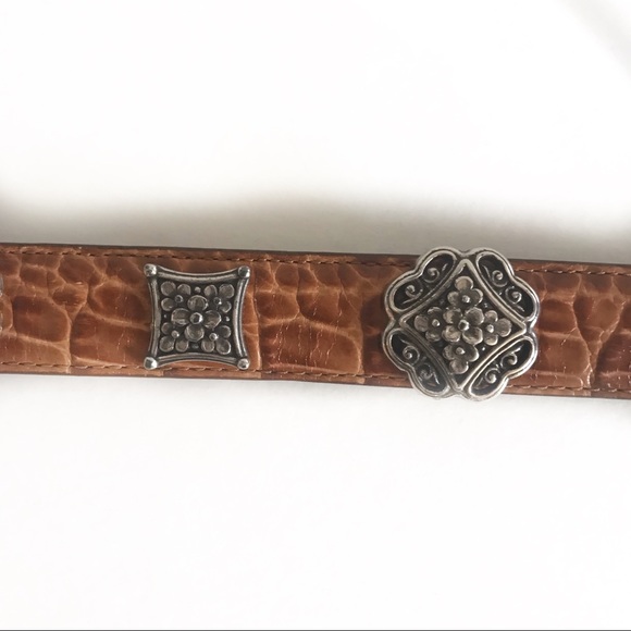 Brighton Brown Belt Silver Charms B30574 (S/28) - Picture 3 of 6